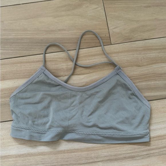 Backless sports bra - grey - size XS/S - fair condition- - Picture 2 of 4